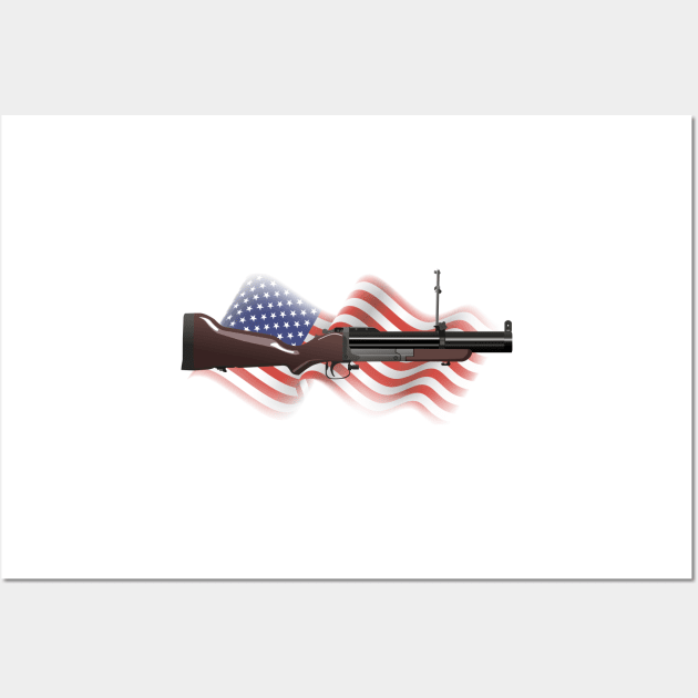 M79 American Grenade Launcher Wall Art by NorseTech